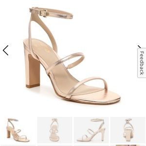 Rose Gold metallic heels